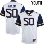 Youth West Virginia Mountaineers NCAA #50 Jared Bartlett White Authentic Nike Stitched College Football Jersey RQ15U07GX